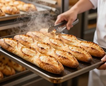 Bánh mì que pate mới ra lò