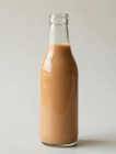 Chai trà sữa trên nền sáng