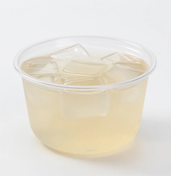 Cốc chè dừa dầm, chụp góc 45 độ