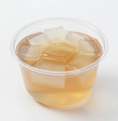 Cốc chè dừa dầm, chụp từ trên xuống